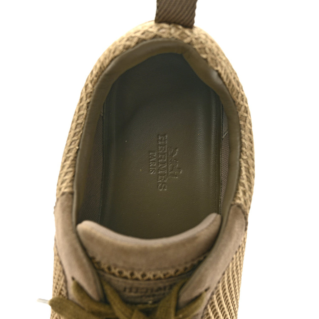 Air Mesh Suede Goatskin Bouncing Sneakers 37 Vert Toundra