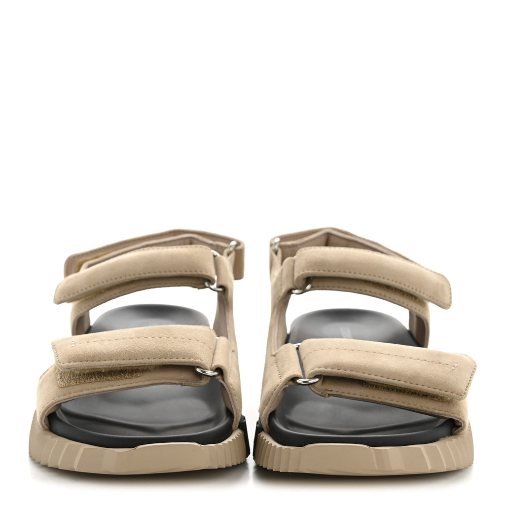 Suede Goatskin Junior Sandals 37.5 Beige Camel