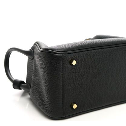 Taurillon Clemence Mini Lindy 20 Black
