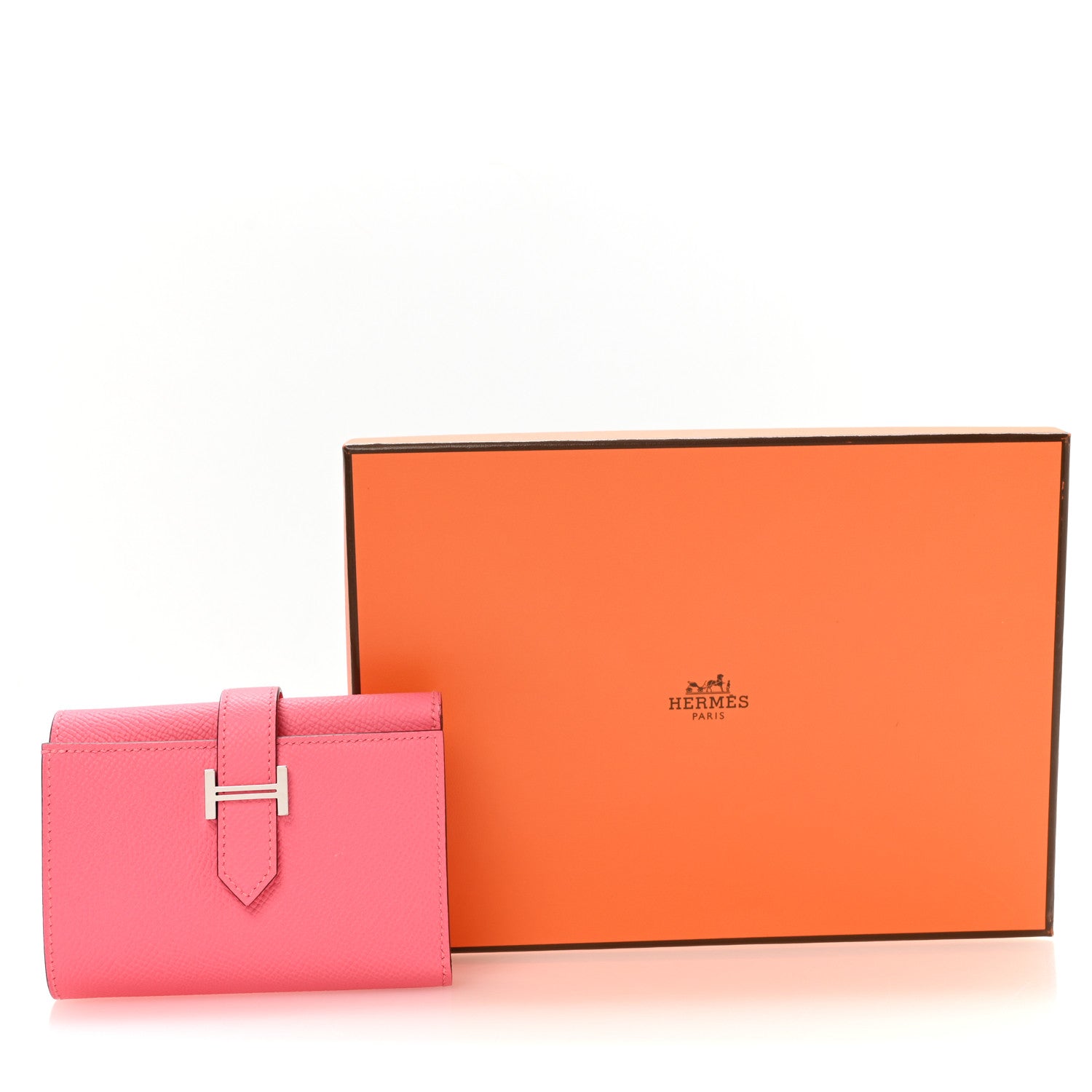 Epsom Tri-Fold Compact Bearn Wallet Rose Lipstick