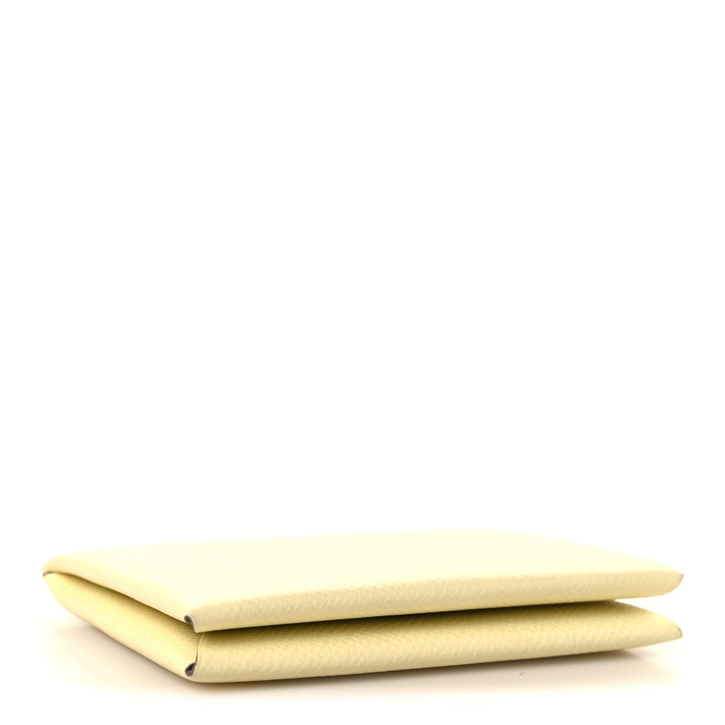 Epsom Calvi Card Case  Jaune Milton