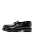 Glazed Calfskin Womens Faubourg Loafers 37 Black