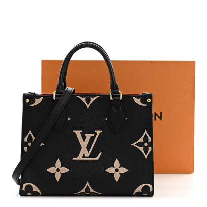 Empreinte Monogram Giant Onthego PM Black Beige