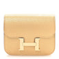 Metallic Chevre Chamkilight Constance Slim Wallet Dore