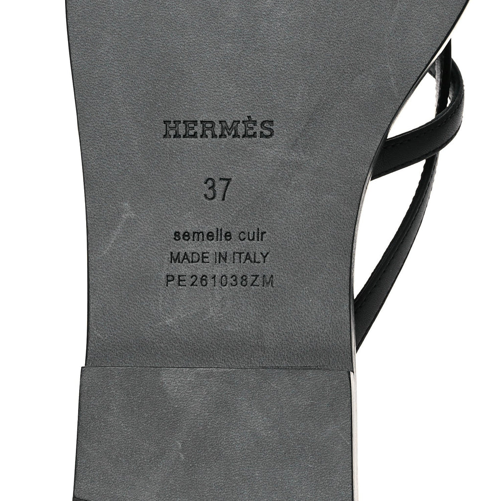 Calfskin Miss Sandals 37 Black