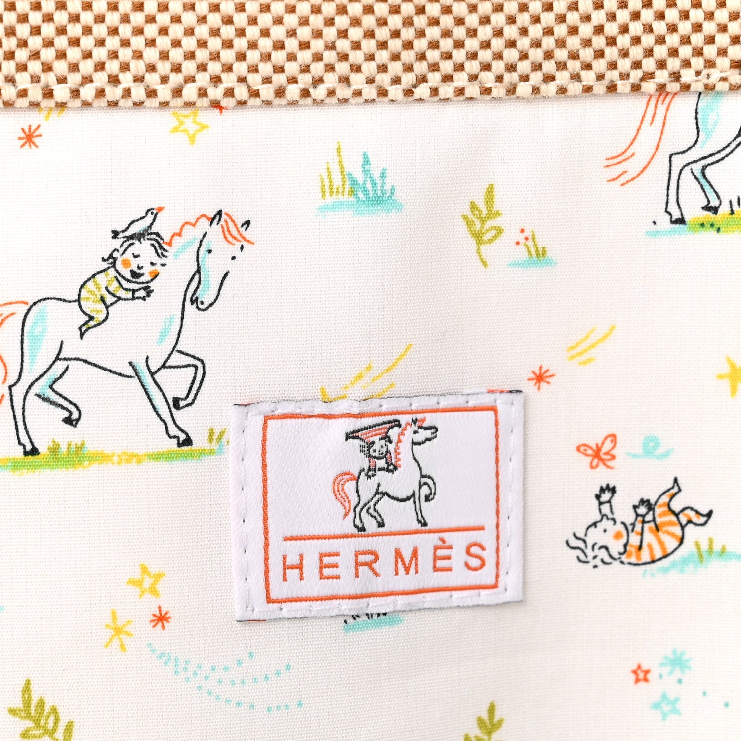 H Canvas Cabriole Nappy Bag Biscuit