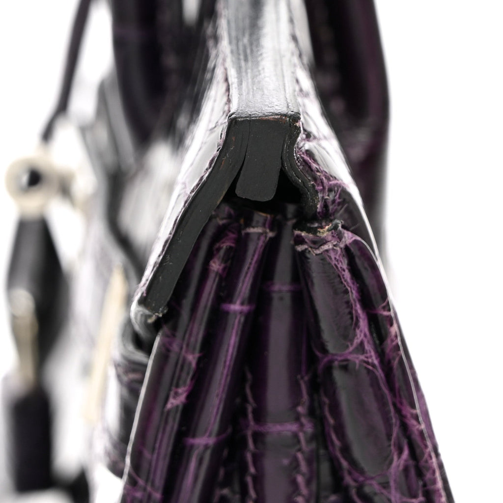 Shiny Niloticus Crocodile Birkin 30 Amethyst