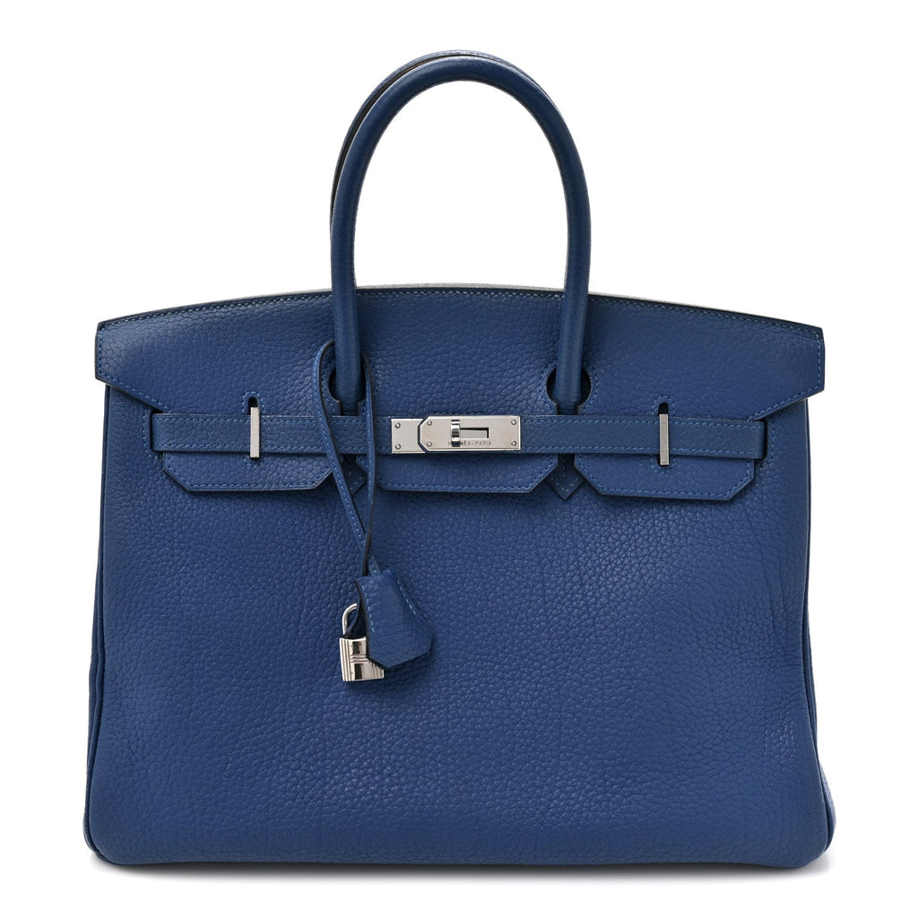 Togo Birkin 35 Bleu Thalassa