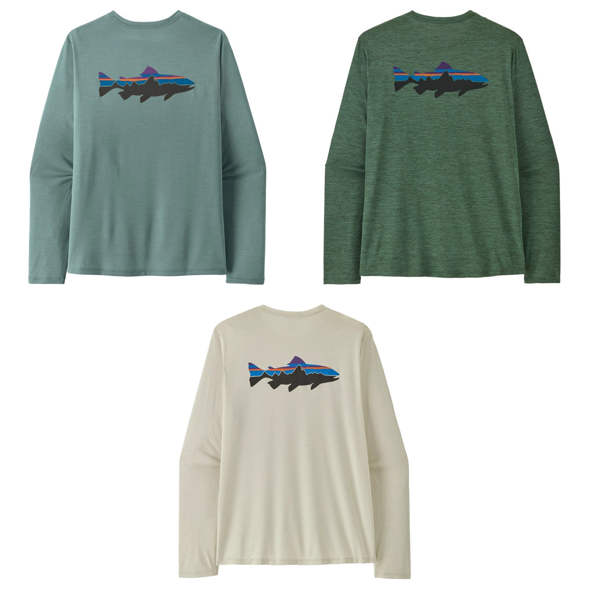 Patagonia L/S Cap Cool Daily Shirt - Fitz Roy Trout - Men's