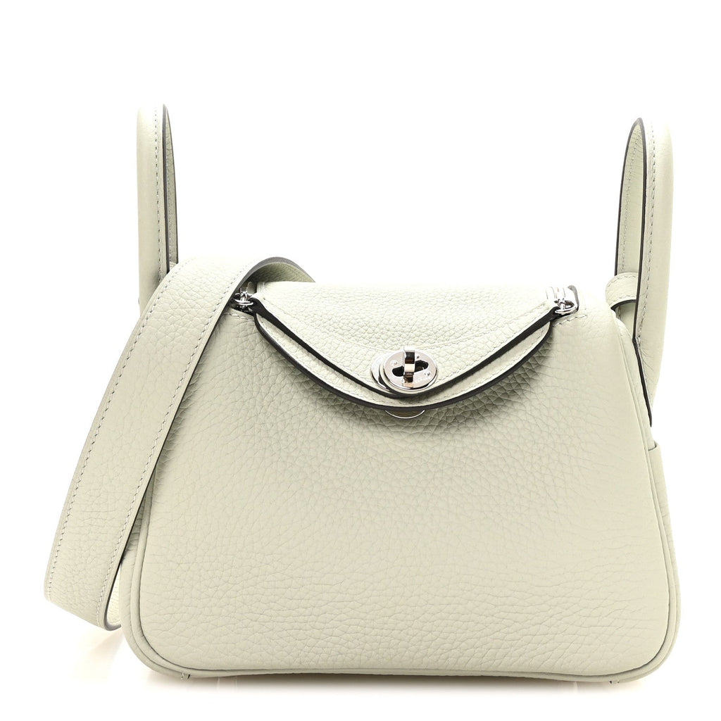 Taurillon Clemence Mini Lindy 20 Gris Neve