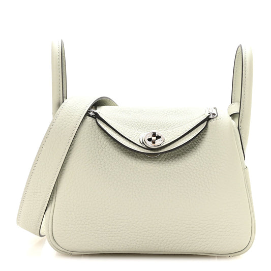 Taurillon Clemence Mini Lindy 20 Gris Neve