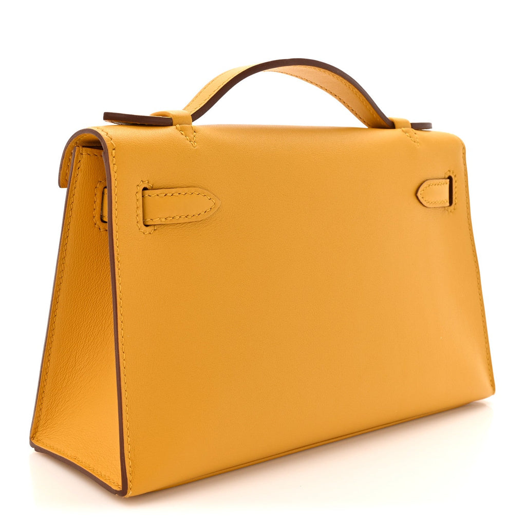 Swift Kelly Pochette Clutch Jaune Ambre