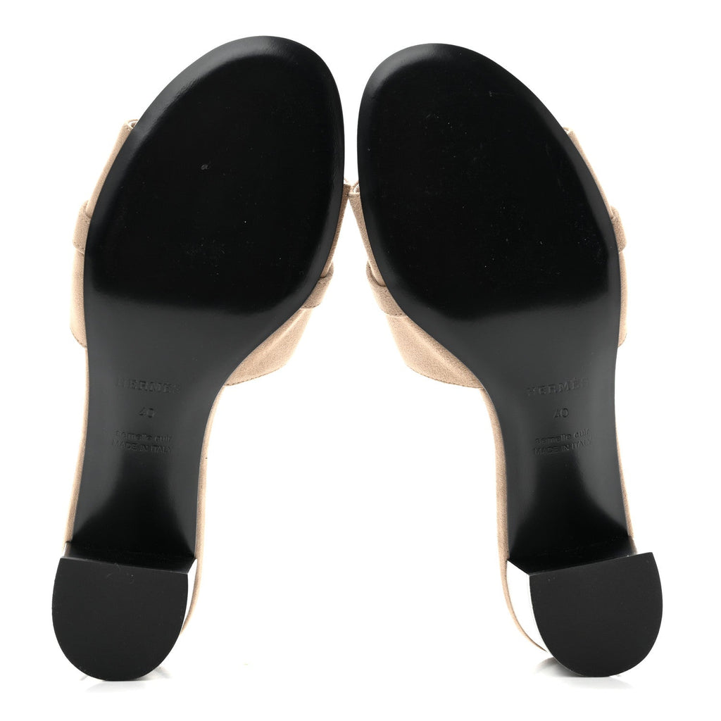 Suede Goatskin Gigi 50 Sandals 40 Beige Sable
