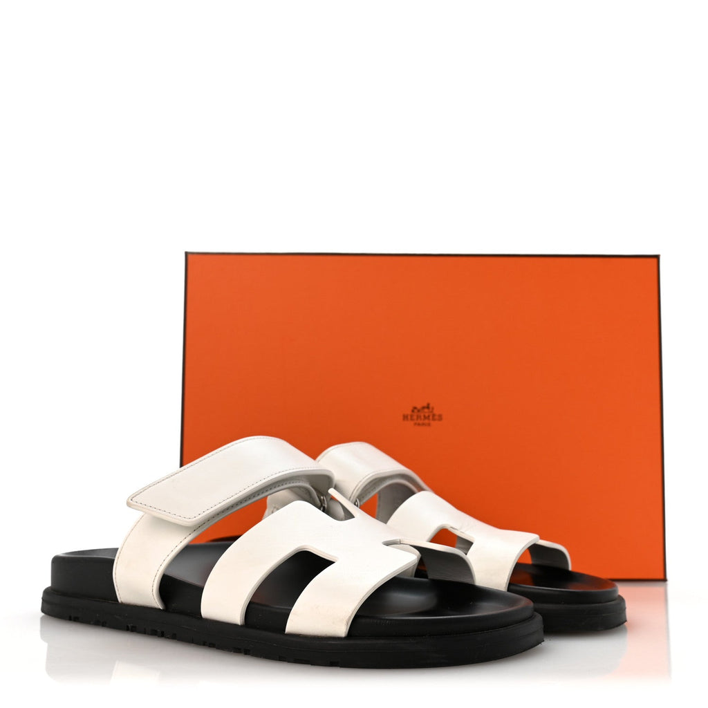 Calfskin Womens Chypre Sandals 37.5 White