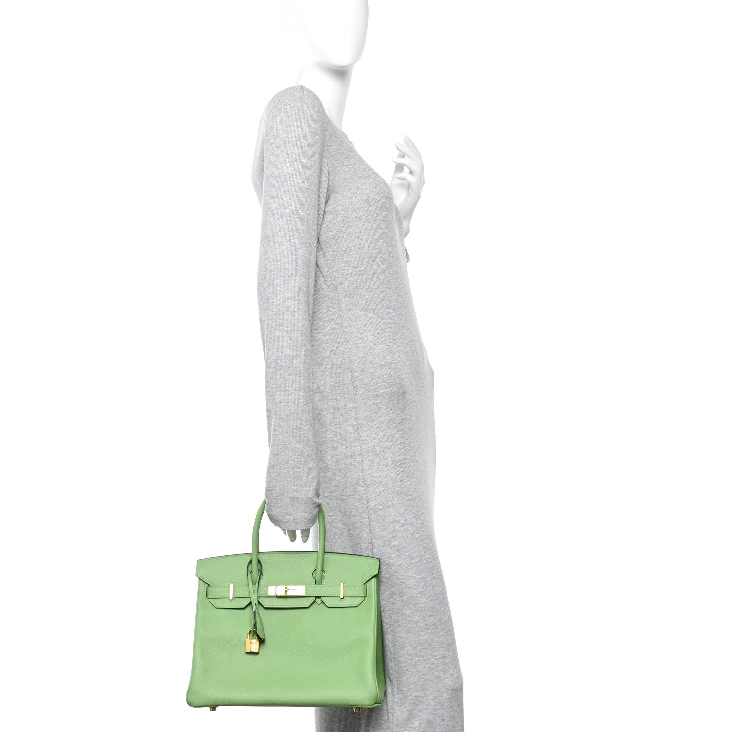 Epsom Birkin 30 Vert Criquet