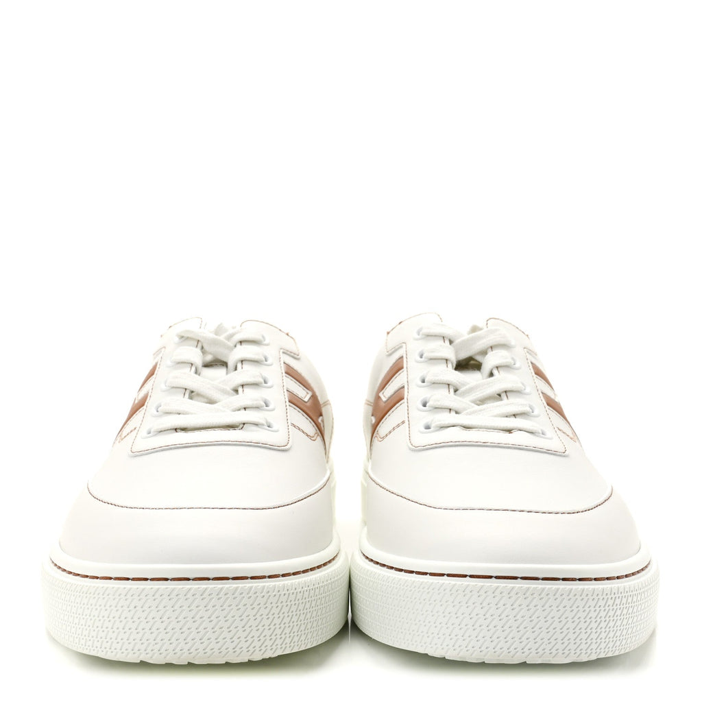 Calfskin Mens Keep Mule Sneakers 42 White Naturel