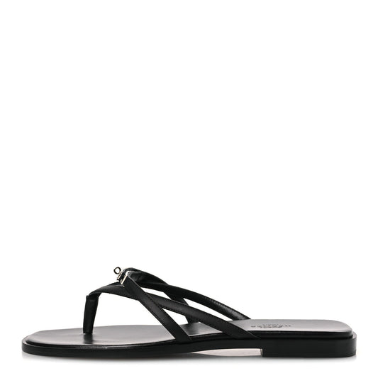 Calfskin Miss Sandals 39 Black