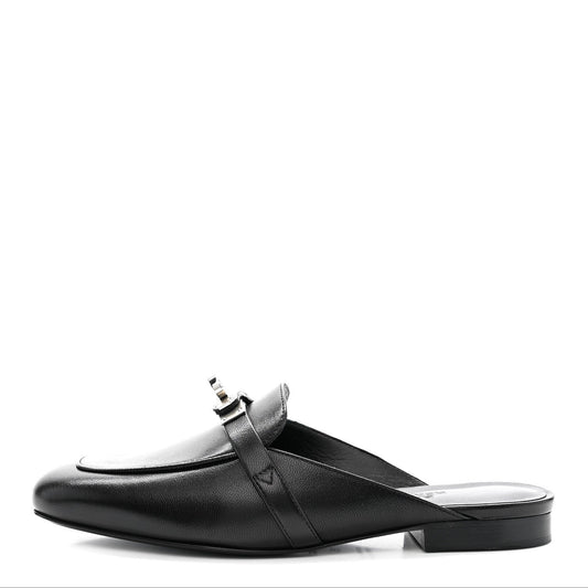 Goatskin Oz Mules Black