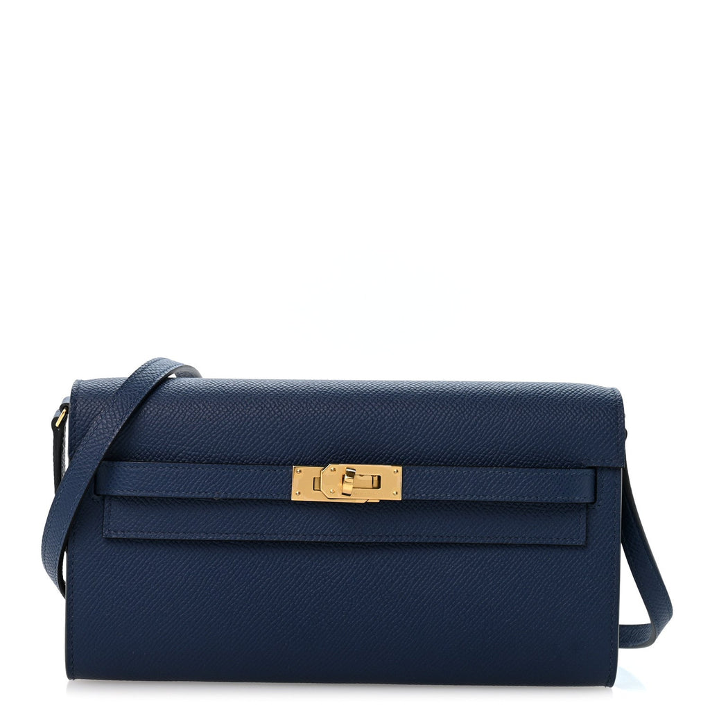 Epsom Kelly Wallet To Go Bleu Navy
