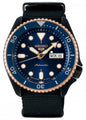 Seiko 5 Sports Automatic Blue Dial Black NATO Strap Watch for Men - SBSA098