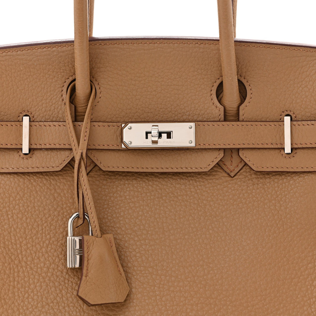 Taurillon Clemence Birkin 30 Biscuit