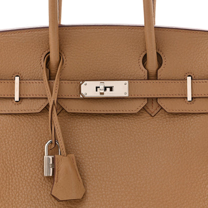 Taurillon Clemence Birkin 30 Biscuit