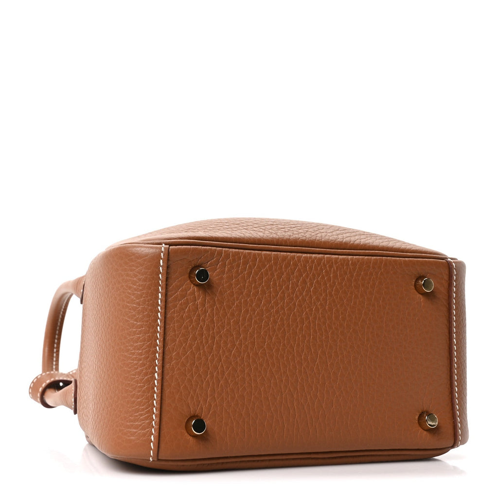 Taurillon Clemence Mini Lindy 20 Gold