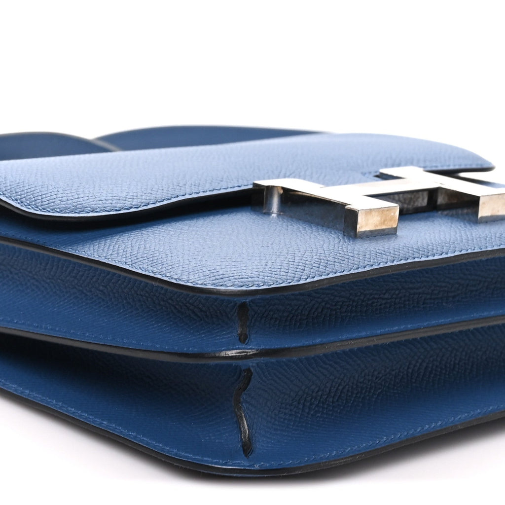 Epsom Constance Verso 18 Bleu Agate Gris Mouette