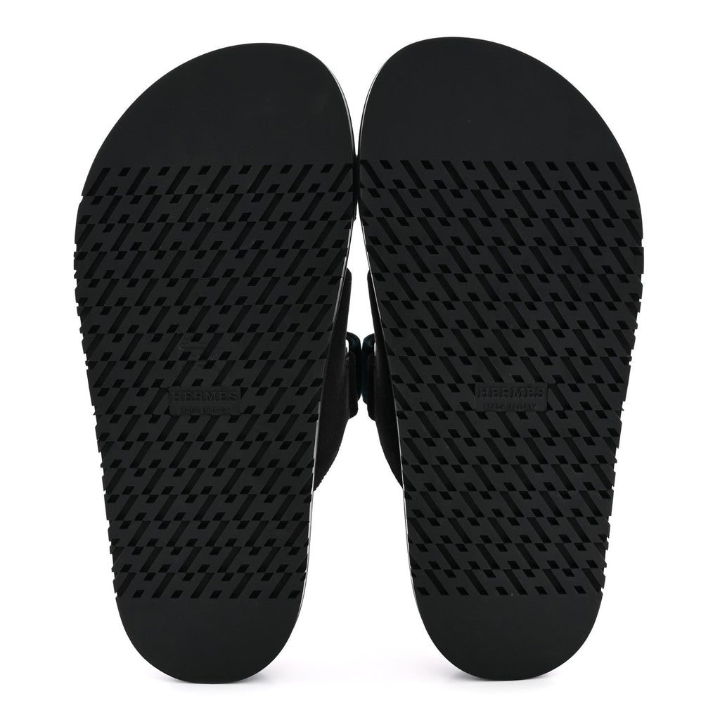 Velvet Womens Chypre Sandals 36 Black Vert Mousse