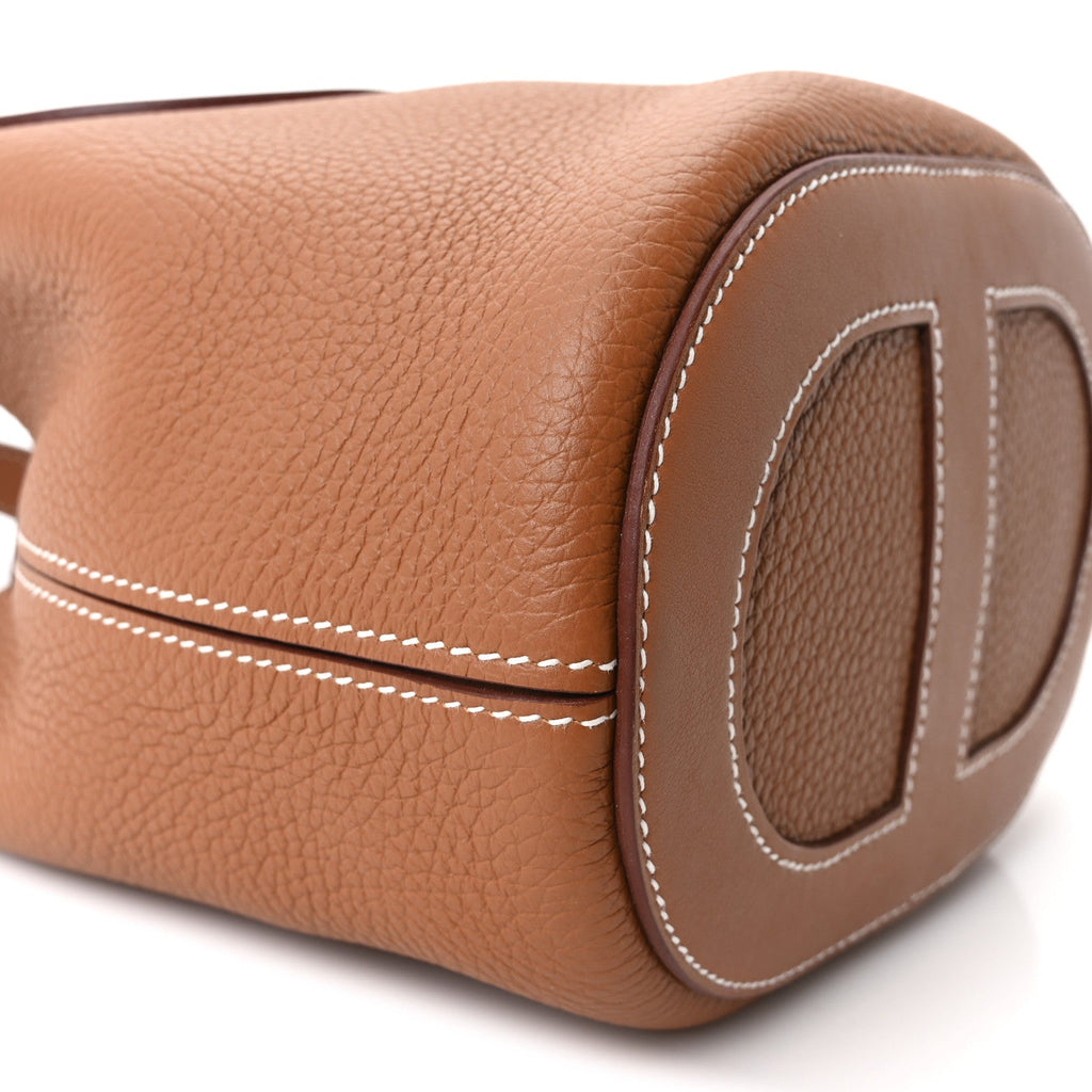 Taurillon Clemence Swift In-The-Loop 18 Bag Gold