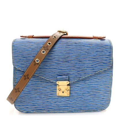 Epi Reverse Monogram Pochette Metis Denim Light