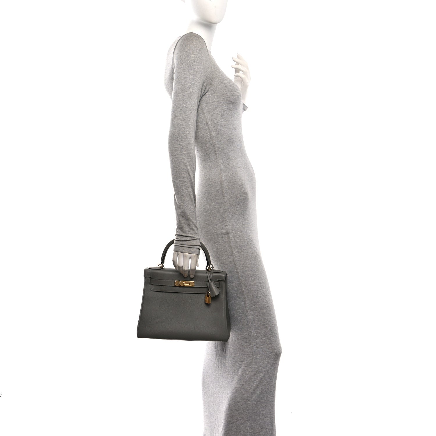 Evercolor Kelly Retourne 28 Gris Meyer