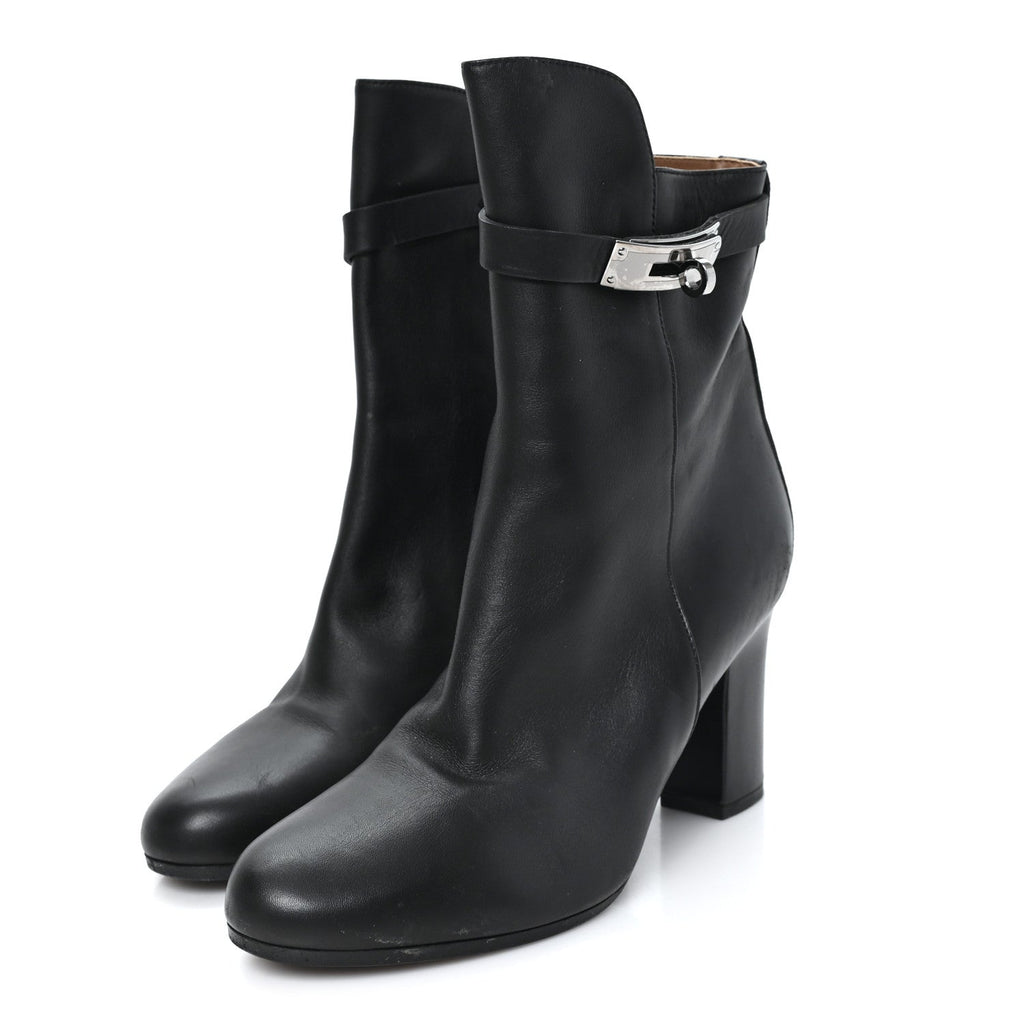 Calfskin Saint Germain Ankle Boots 37.5 Black