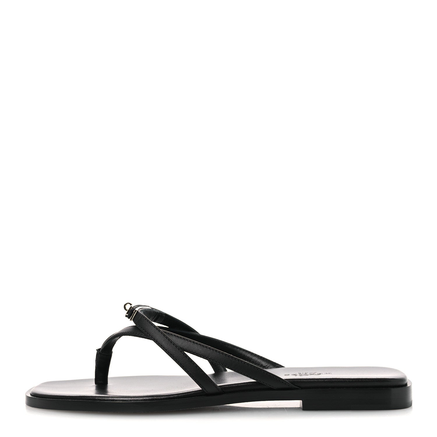 Calfskin Miss Sandals 37.5 Black