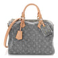 Monogram Denim Speedy Soft 30 Washed Gray