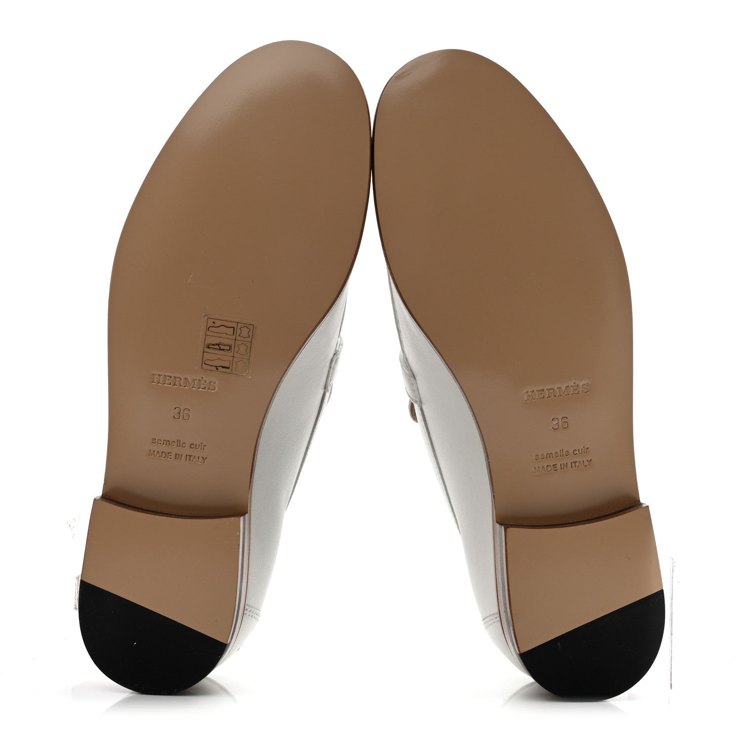 Calfskin Womens Destin Loafers 36 White