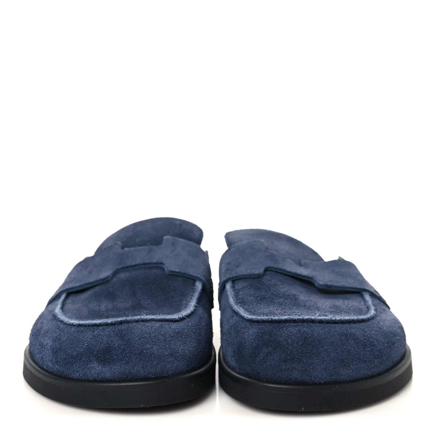 Suede Calfskin Mens Go Mules 40 Bleu Celeste