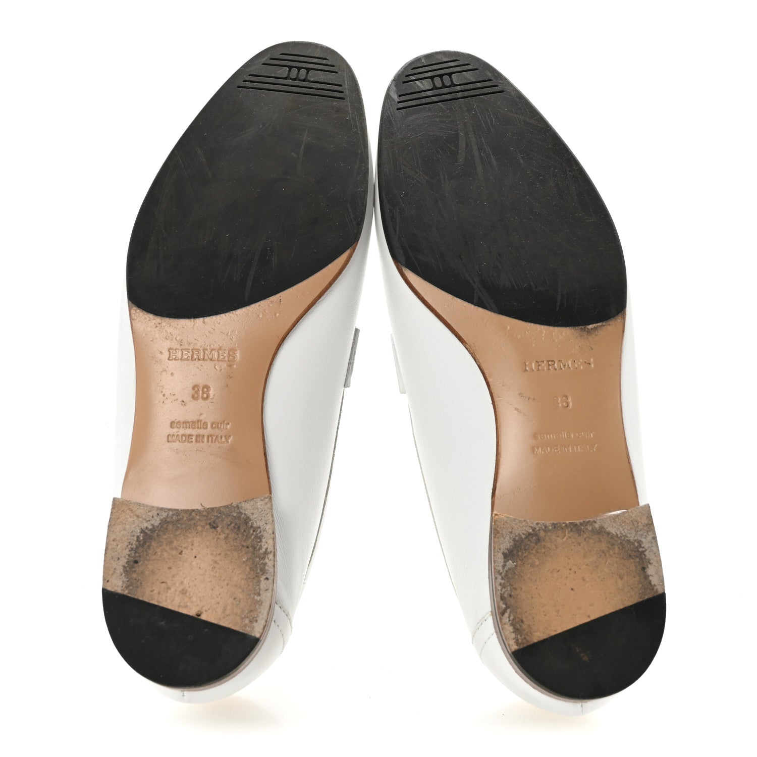 Goatskin Womens Paris Loafers 38 Beige Glaise