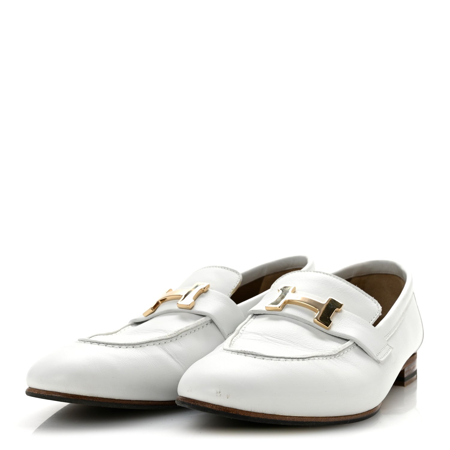 Goatskin Womens Paris Loafers 38 Beige Glaise