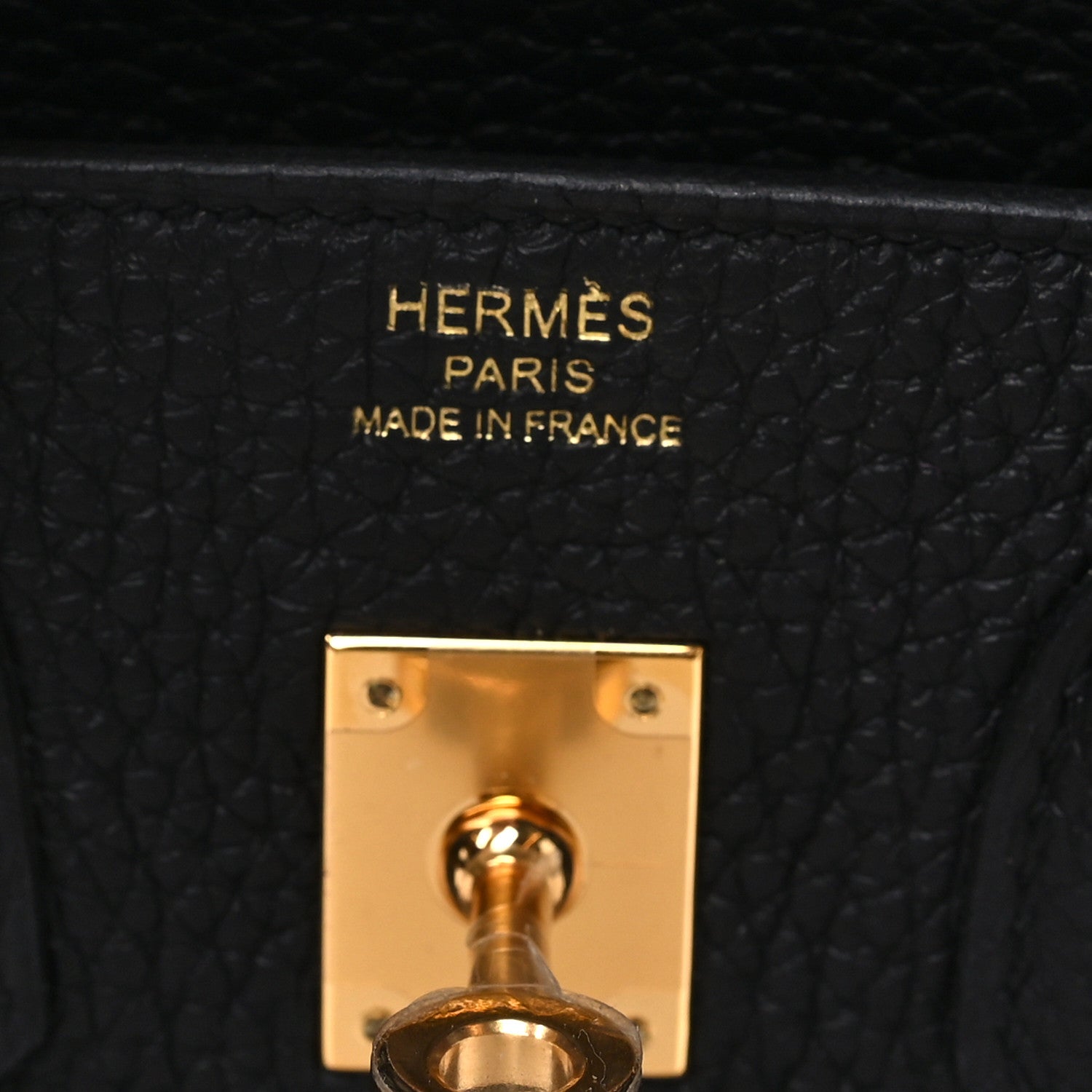 Togo Birkin 25 Black Black