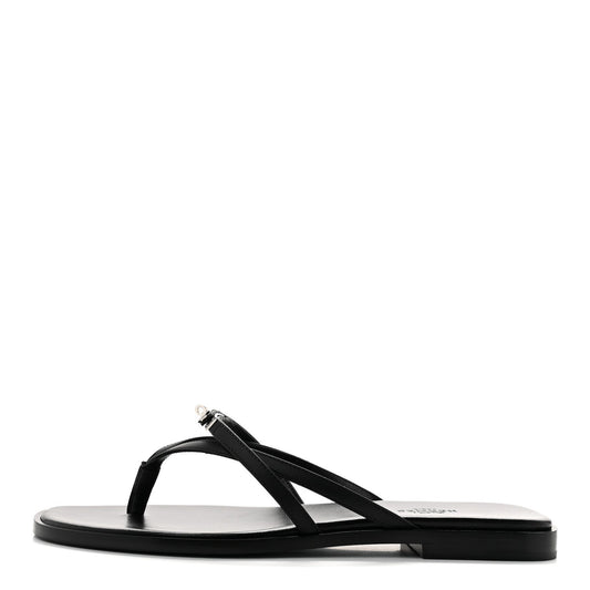 Calfskin Miss Sandals 39 Black