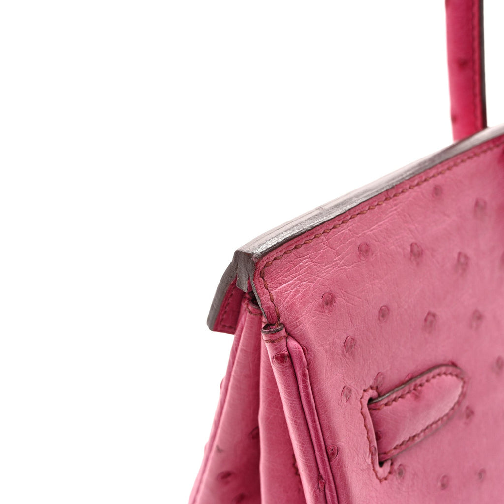 Ostrich Birkin 35 Fuchsia