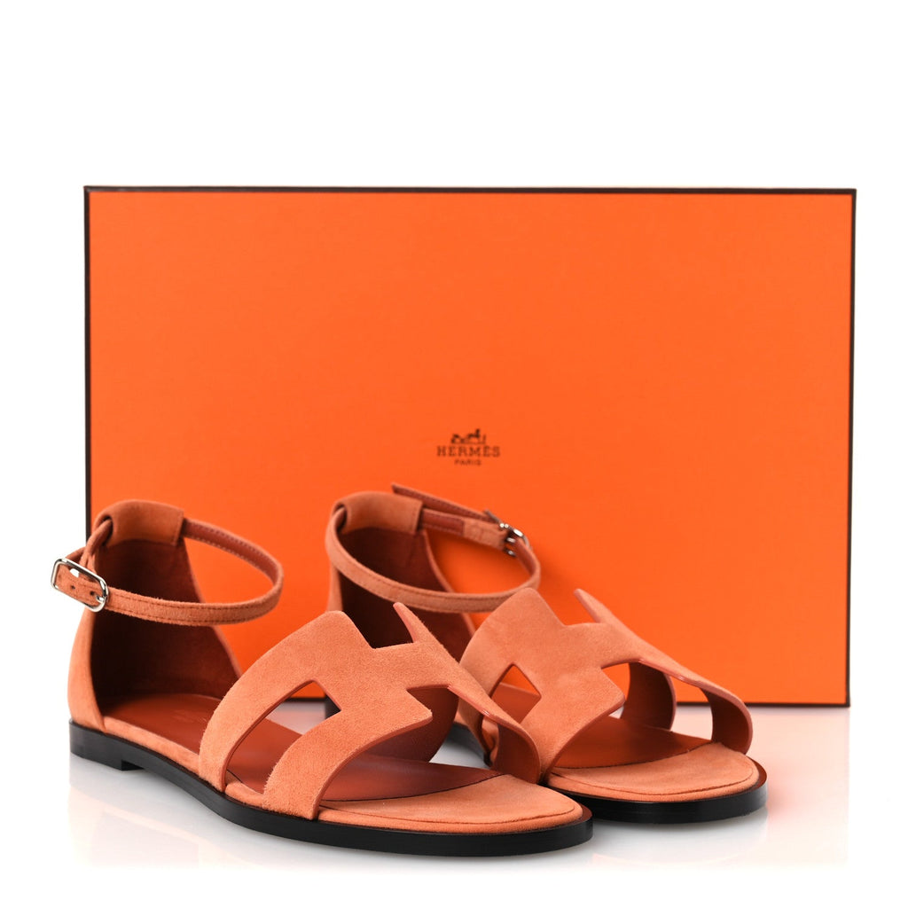 Suede Goatskin Santorini Sandals 38 Bois De Santal