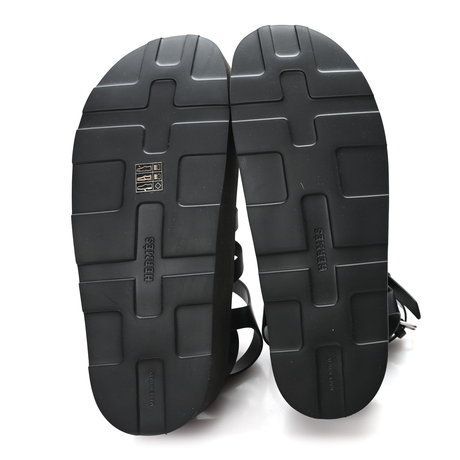 Calfskin Nylon Jupiter Sandals 40 Black