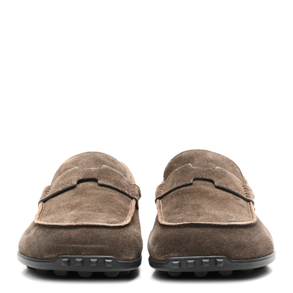 Suede Calfskin Mens Lazy Loafers 42 Ecorce