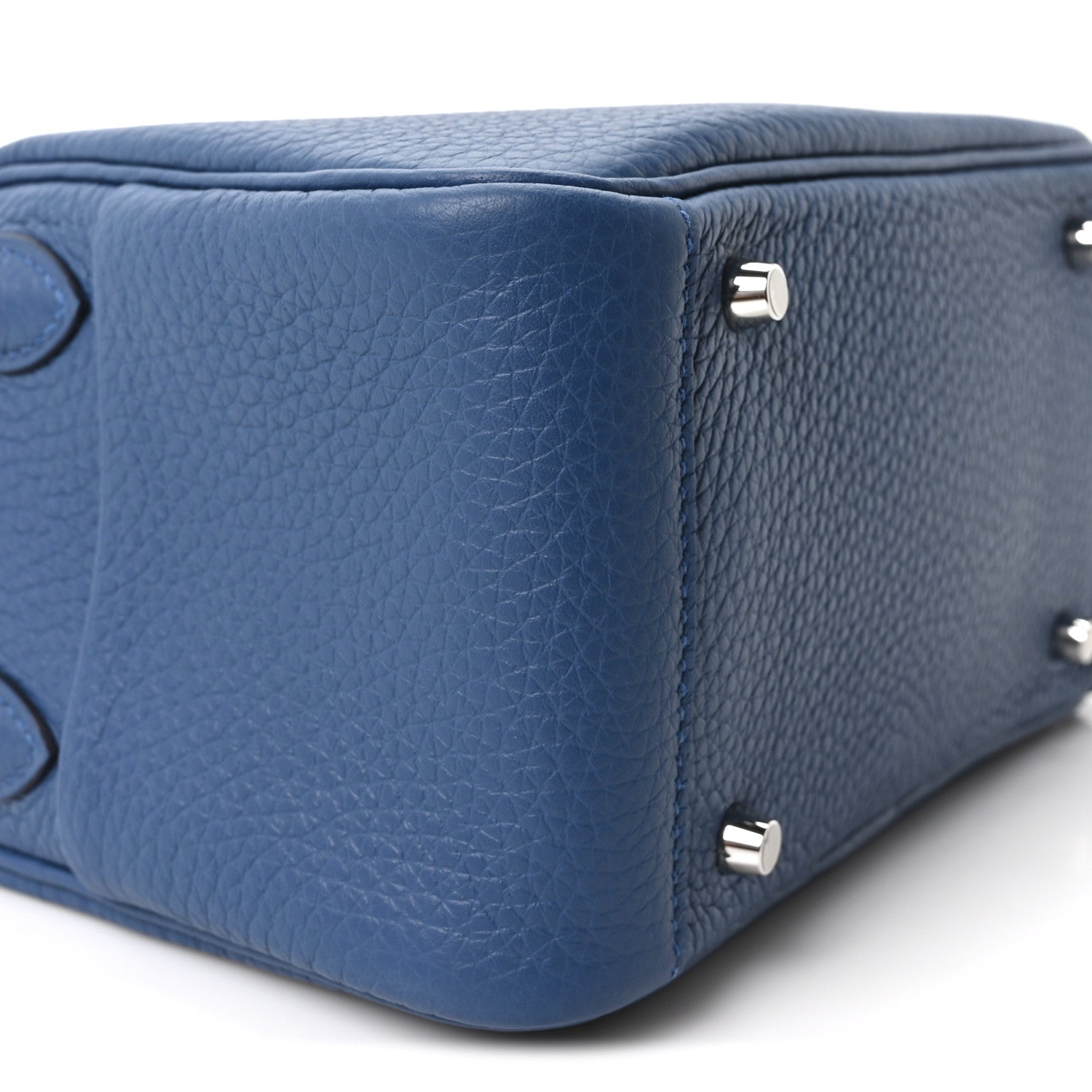Taurillon Clemence Mini Lindy 20 Bleu Tie