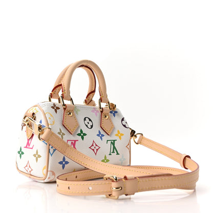 LV X TM Monogram Multicolor Nano Speedy White