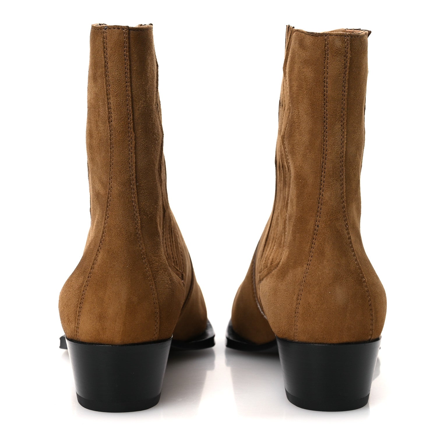 Suede Goatskin Womens Vegas 35 Ankle Boot 41 Brun Fume
