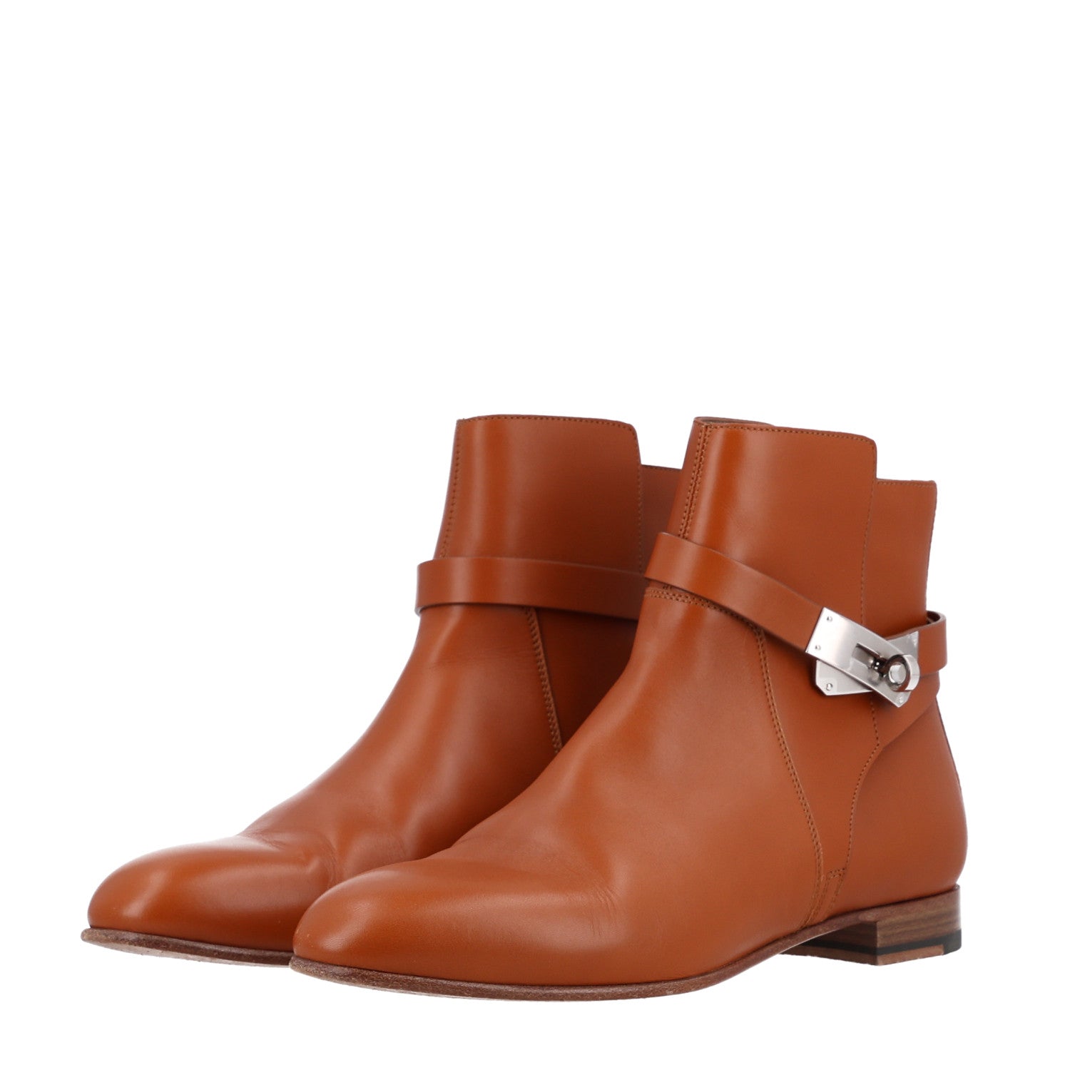Calfskin Neo Low Boots 38.5 Naturel