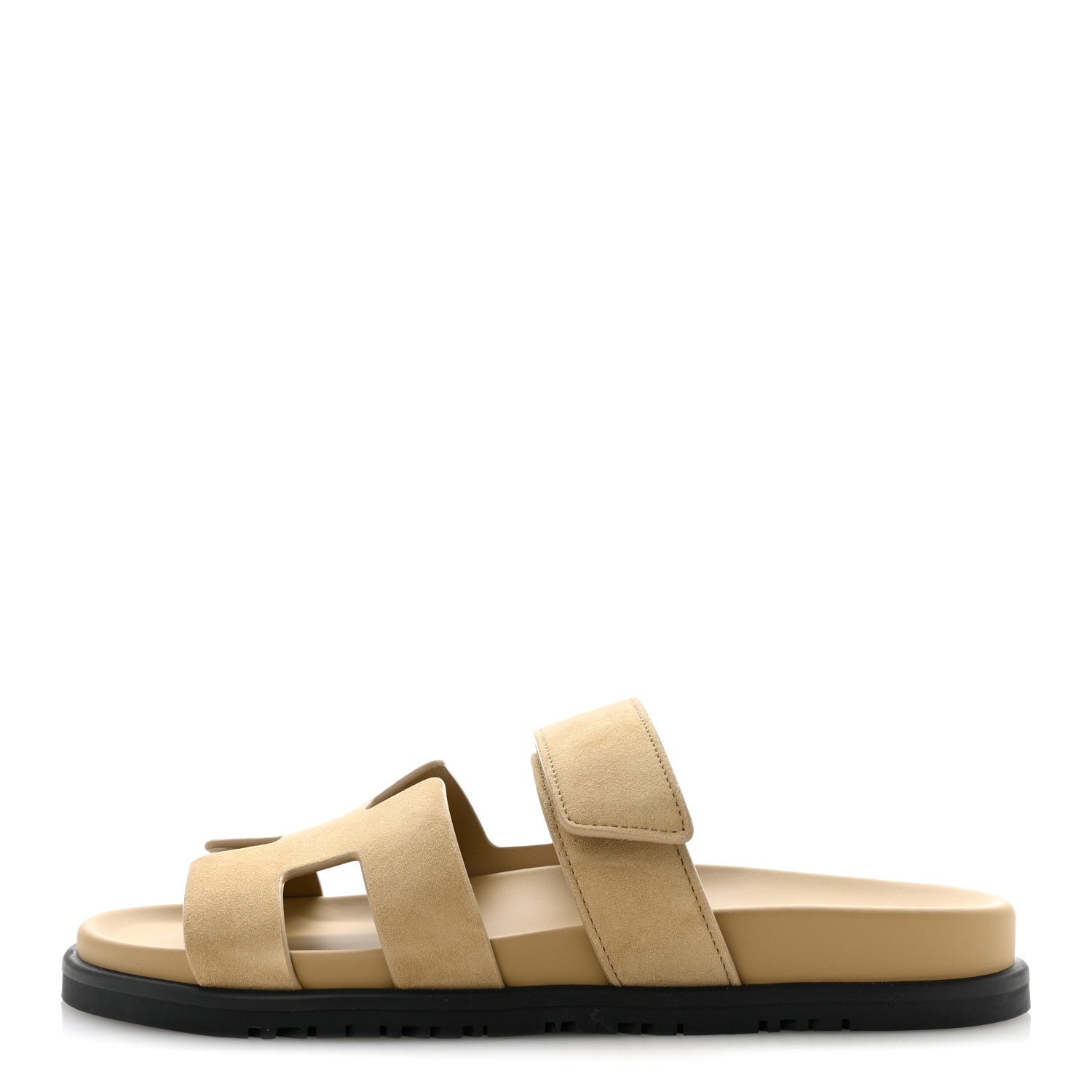Suede Goatskin Womens Chypre Sandals 38 Beige Sable